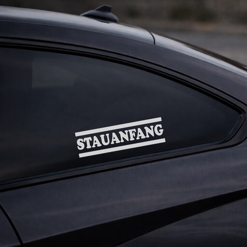 Stauanfang auto sticker - stauanfang,