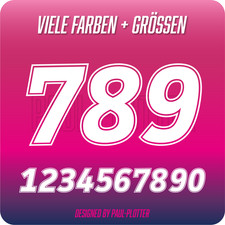 Zahlen Aufkleber 4–15cm