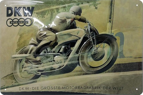 Geprägtes blechschild dkw - geprägtes,