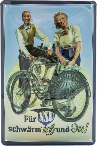 Nsu geprägtes blechschild - geprägtes,