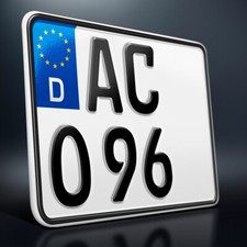 1 Kennzeichen | 180 x 130 mm |