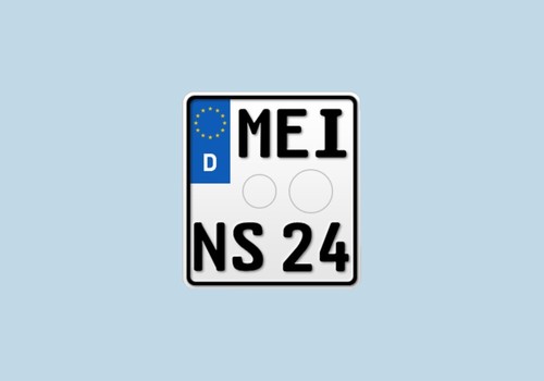 Motorrad kennzeichen - kennzeichen,